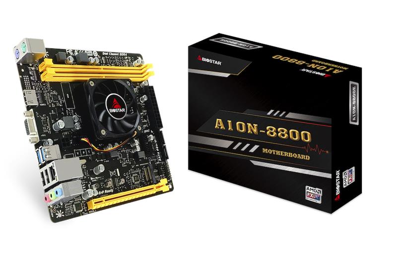 Материнская плата Biostar A10N-8800E CPU AMD FX-8800P (!) FP4, AMD Carrizo, 2xDDR4 VGA-HDMI, mITX