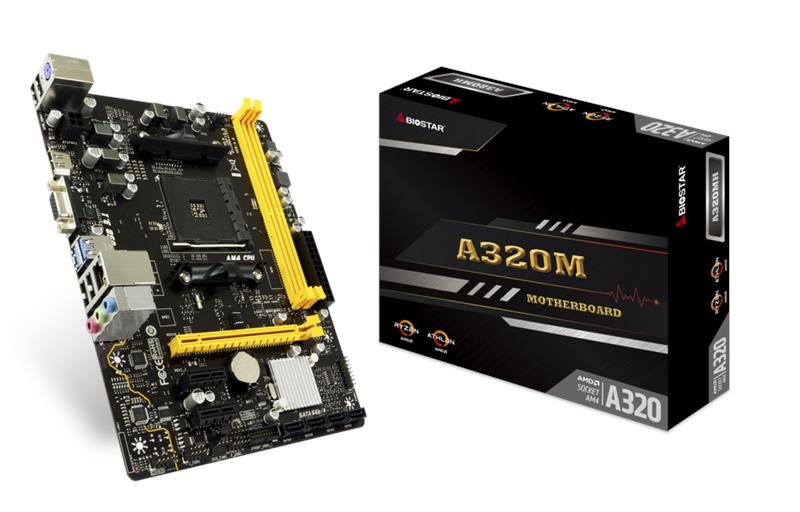 Материнская плата Biostar A320MH sAM4 A320 2xDDR4 HDMI-VGA mATX