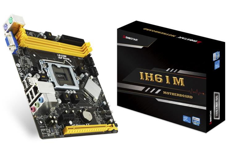 Материнская плата Biostar IH61MF-Q5 s1155 H61 2xDDR3 VGA mATX