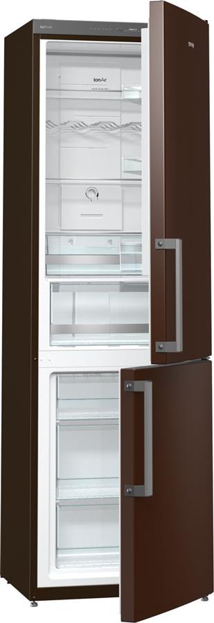 Холодильник Gorenje NRK6192JCH (HZF3369C) комби 185 см/ 329 л/ NoFrost+/ A++/FreshZone/ шоколад