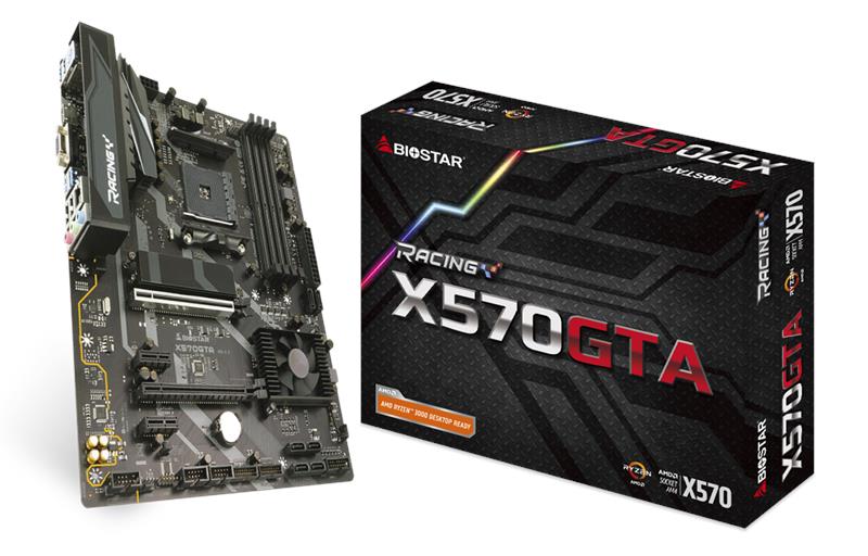 Материнская плата Biostar Racing X570GTA sAM4 X570 4xDDR4 HDMI-VGA, M.2, ATX